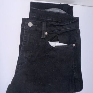 Levi's Black Denim Jeans 31x32 512